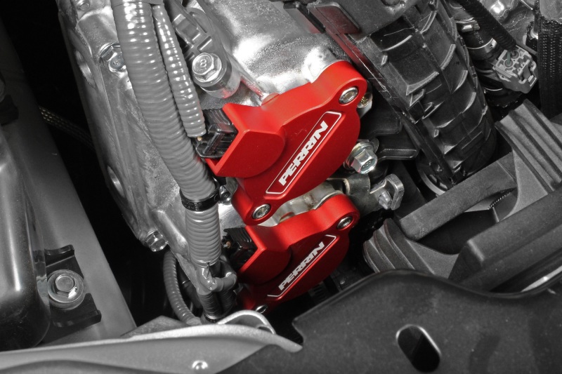 Subaru OBXT Cam Solenoid Cover - Perrin Performance - Red - `20-`25